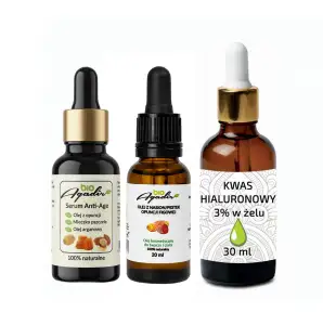 Zestaw Opuncja 20 ml + serum Anti-Age 20 ml + Kwas hialuronowy 30 ml