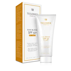 Krem ochronny z filtrem Beztłuszczowy Tegoder SUN BLOCK SPF50 OIL FREE 50 ml - cera trądzikowa, tłusta, problematyczna 