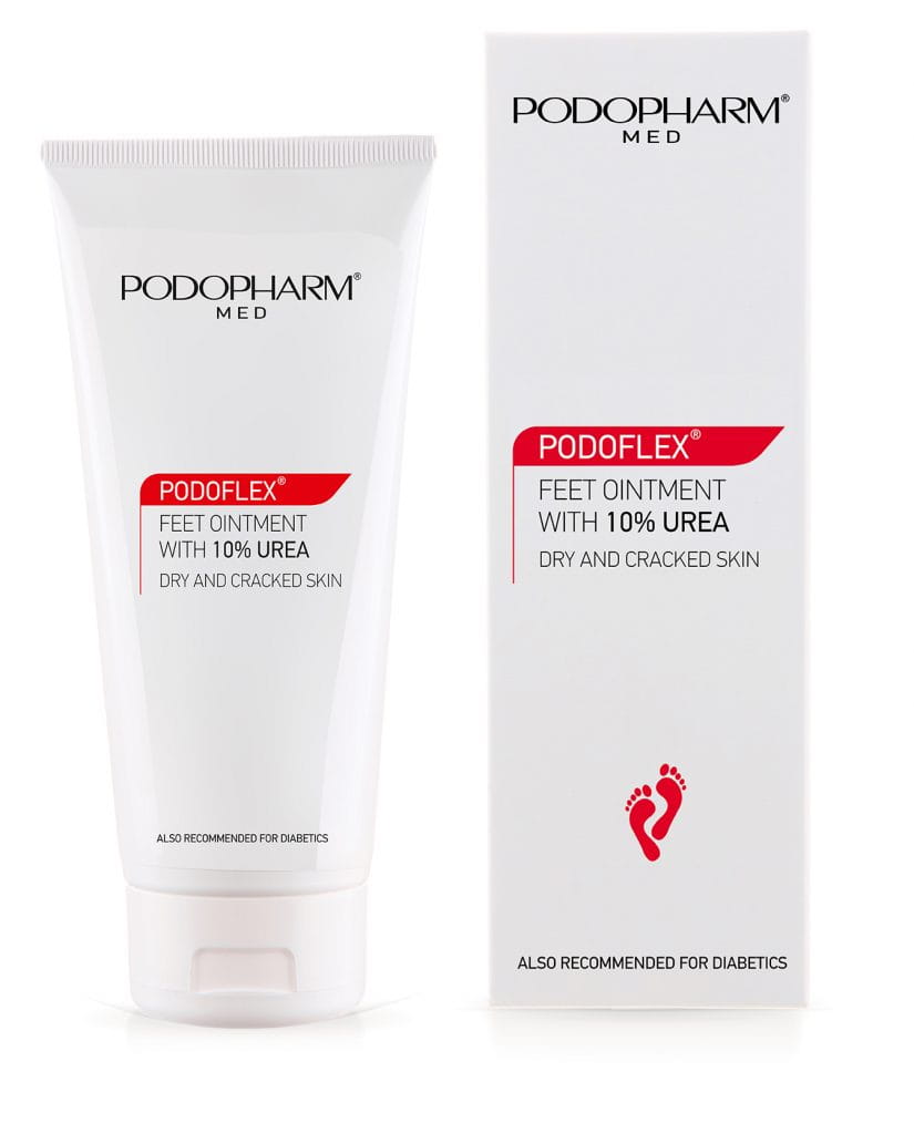 Мазь для стоп Podopharm Podoflex с мочевиной 10%, при гиперкератозе и мозолях, 75 мл