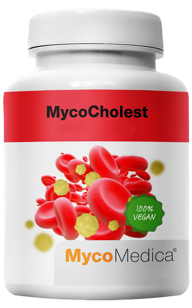 Красный ферментированный рис MycoMedica MycoCholest, монаколин K и шиитаке, 120 капсул