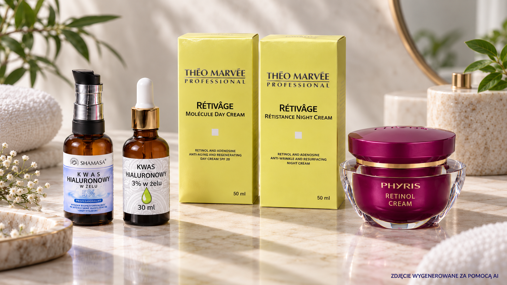 Retinol czy kwas hialuronowy – co wybrać na zmarszczki, nawilżenie i poprawę wyglądu skóry?